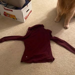 Gently worn burgundy lululemons size 8 pullover